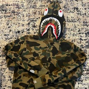 Bape Camo Shark Hoodie